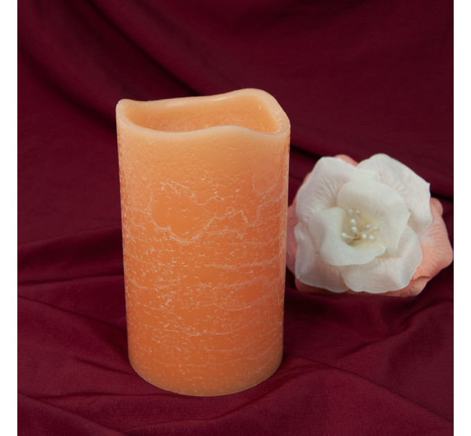 Свічка LED воскова (персикова)