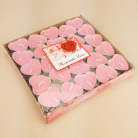 Свечи плавающие Сердце (уп. 50шт) розовые Свечи плавающие Сердце (уп. 50шт) розовые