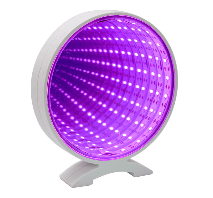 Світильник Нескінченність з USB Круг (малиновий)