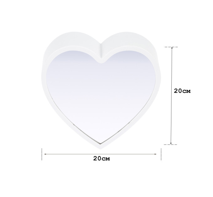 Светильник Бесконечность с USB Сердце (красный)