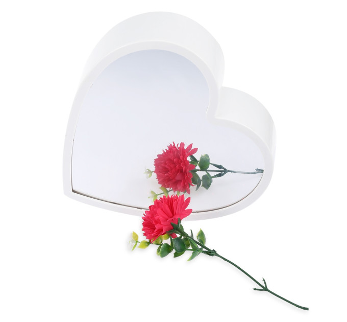 Світильник Нескінченність із USB Серце (малиновий)