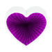 Світильник Нескінченність із USB Серце (малиновий)