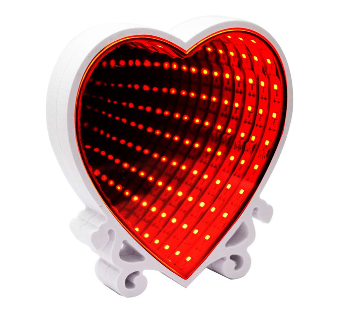 Світильник Нескінченність Серце (червоний)