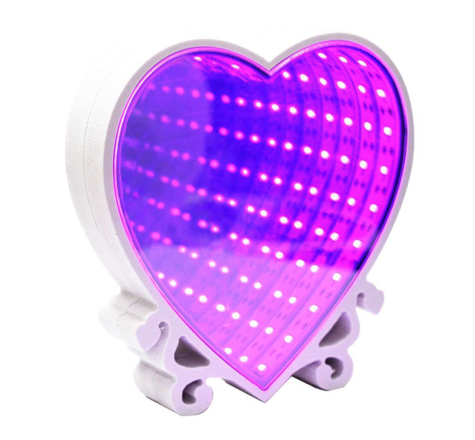 Світильник Нескінченність Серце (малиновий)