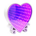 Світильник Нескінченність Серце (малиновий)
