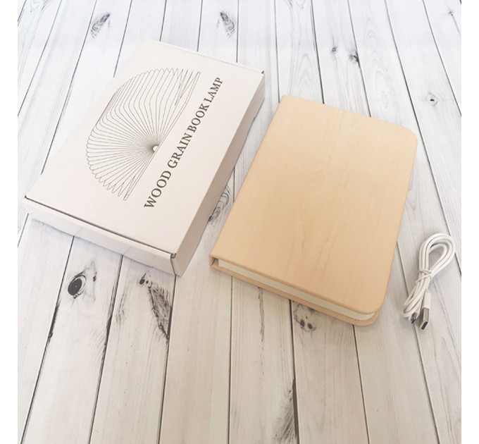 Світильник Книга 3Д (світле дерево)