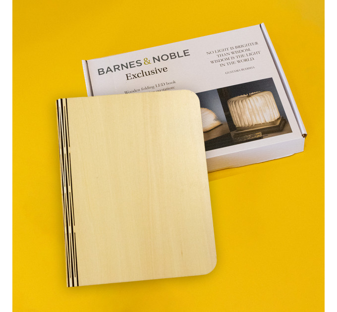 Світильник Книга 3Д (світле дерево)