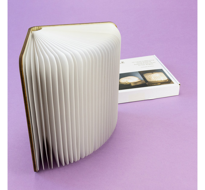 Светильник Книга 3Д (темное дерево)