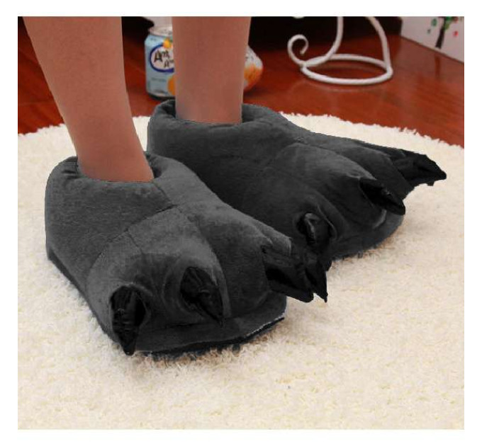 Тапочки кигуруми (черные) M