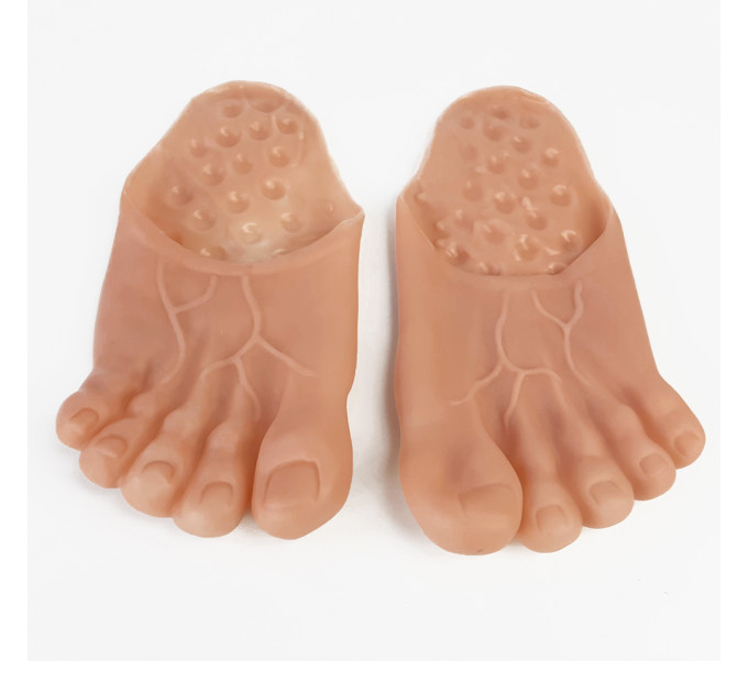 Тапочки Нога человека резиновые