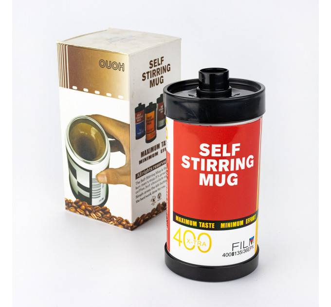 Термокухоль з міксером Касета Фотоплівка капучинатор (червоно-біла)