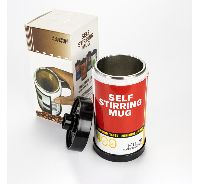 Термокухоль з міксером Касета Фотоплівка капучинатор (червоно-біла)