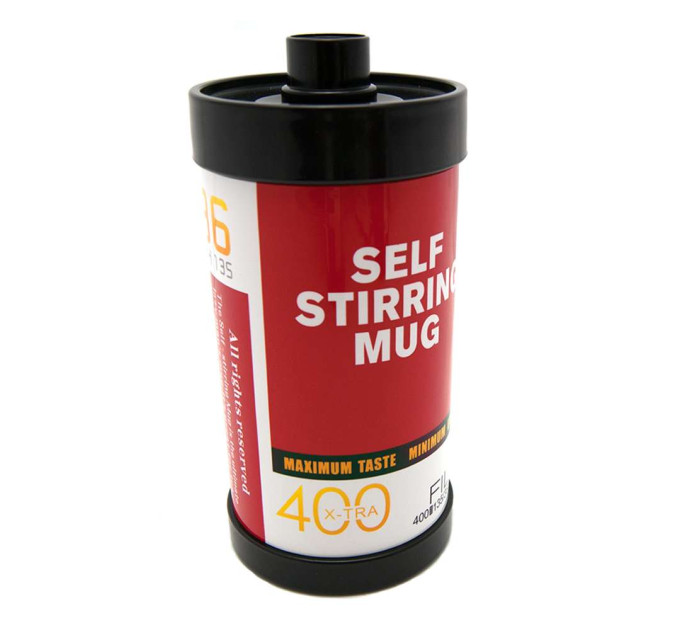 Термокухоль з міксером Касета Фотоплівка капучинатор (червоно-біла)