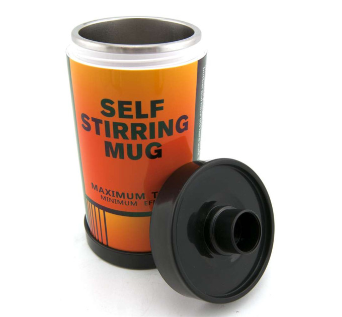 Термокружка с миксером Кассета Фотопленка капучинатор (оранжево-черная)