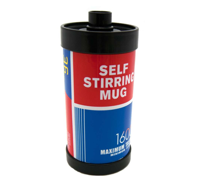 Термокружка с миксером Кассета Фотопленка капучинатор (сине-красная)