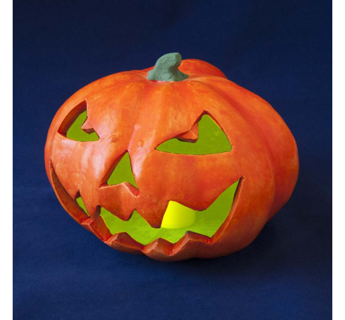 Тыква круглая светильник настольный №11031