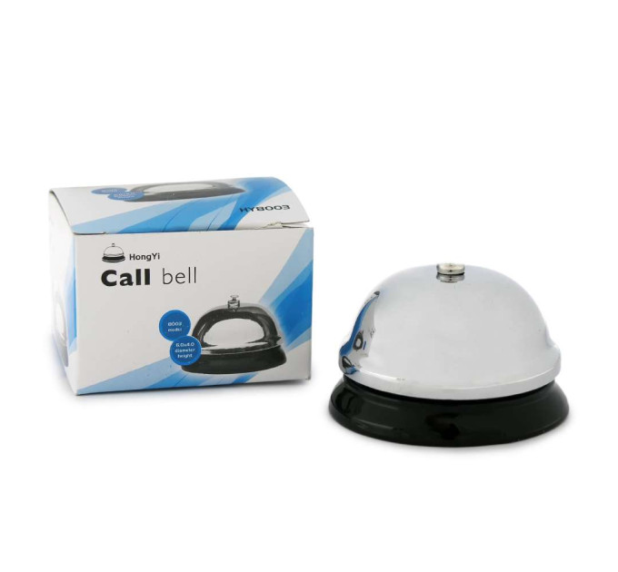 Дзвінок настільний 6х4 см (срібло)