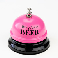 Звонок настольный BEER (розовый)