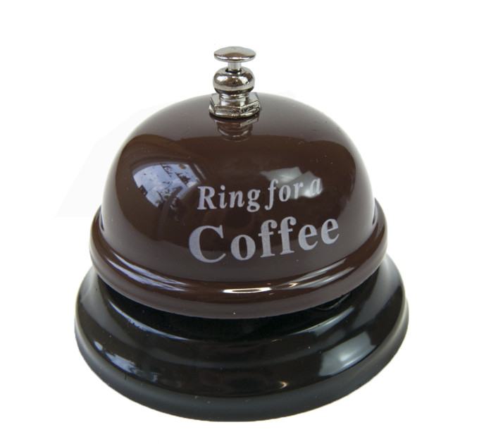 Звонок настольный COFFE (коричневый)