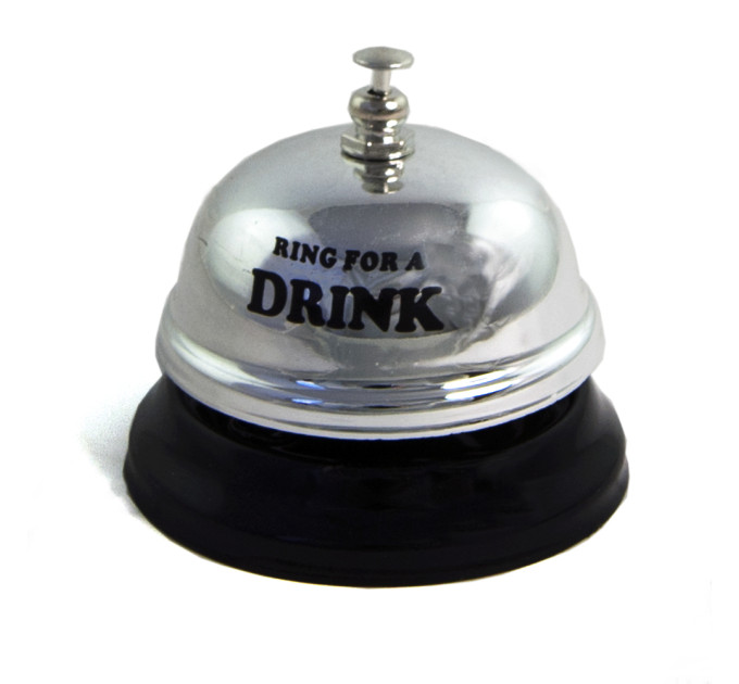 Звонок настольный DRINK (серебро)