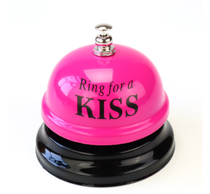 Дзвінок настільний KISS (малиновий)