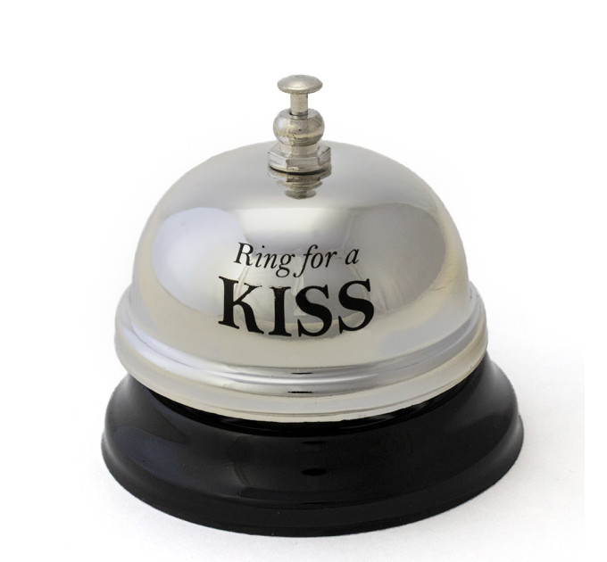 Звонок настольный KISS (серебро)