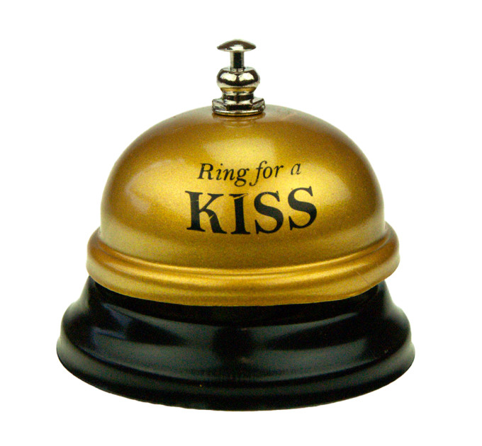 Звонок настольный KISS (золото)