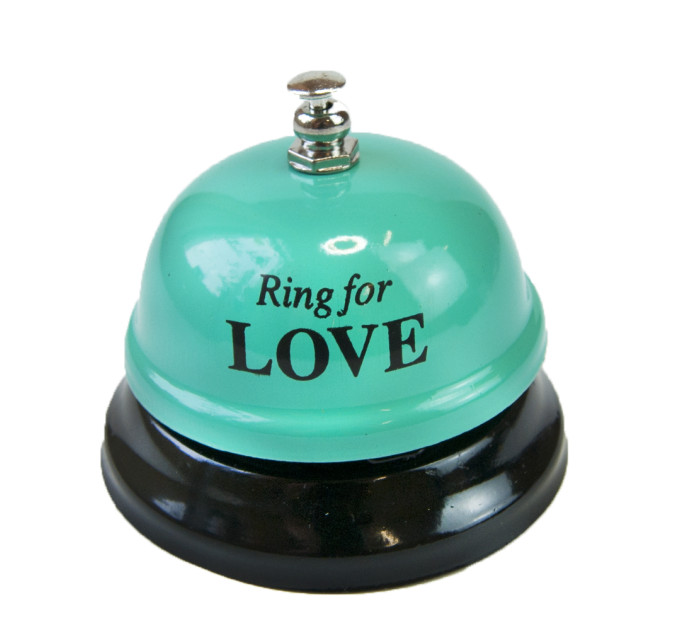 Звонок настольный LOVE (бирюзовый)