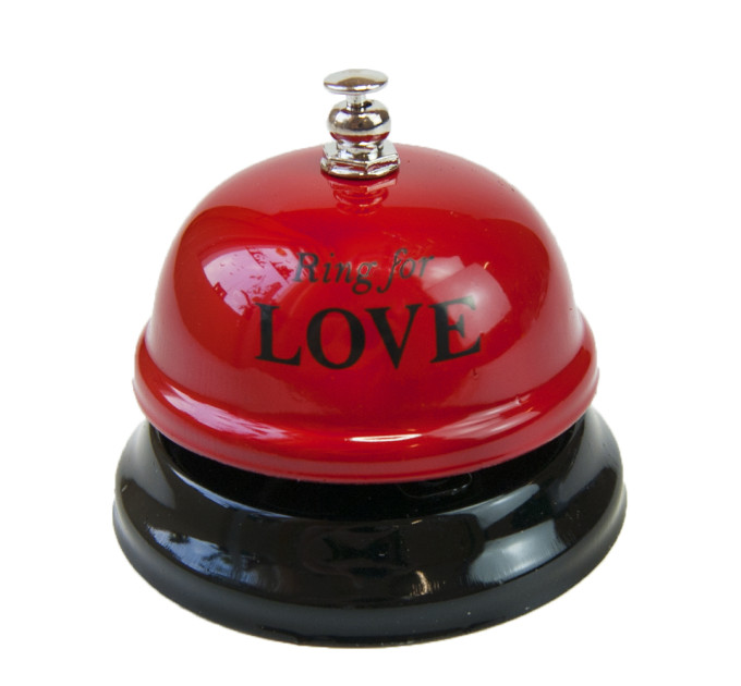 Звонок настольный LOVE (красный)
