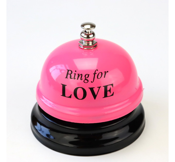 Звонок настольный LOVE (розовый)
