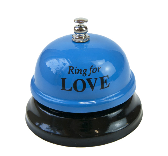Звонок настольный LOVE (синий)