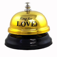 Звонок настольный LOVE (золото) (товар с дефектом)