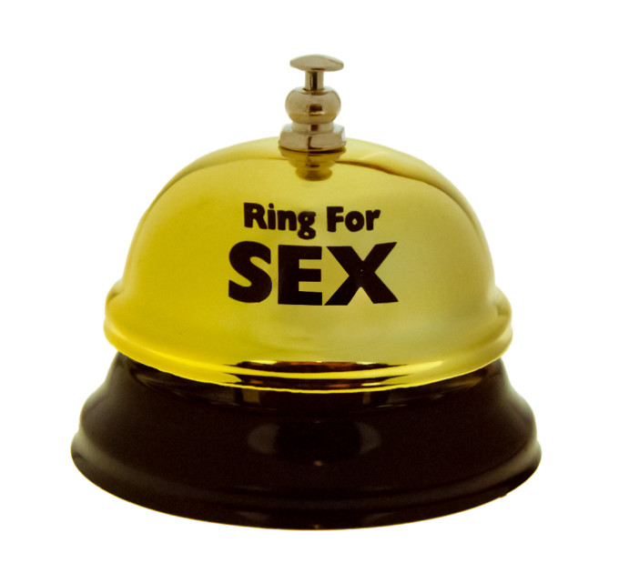 Дзвінок настільний SEX (золотий)