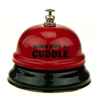 Звонок настольный ОБНИМАШКИ (Ring For А CUDDLE) красный